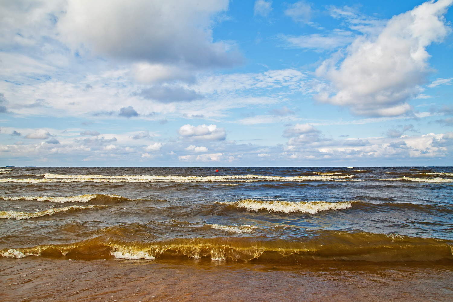 Пляж ласковый на финском заливе