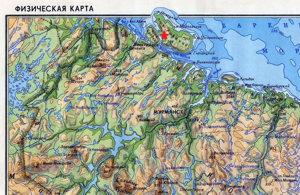 Карта молочного мурманская область
